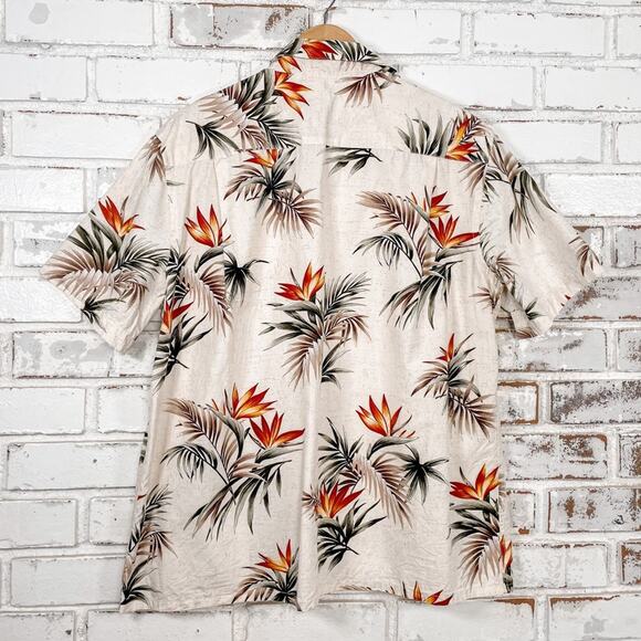 Vintage 90s Campia Moda Mens Button down Cotton Hawaiian Soft Short Sleeve Shirt - Picture 5 of 7